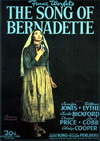 Cartel de La cancin de Bernadette